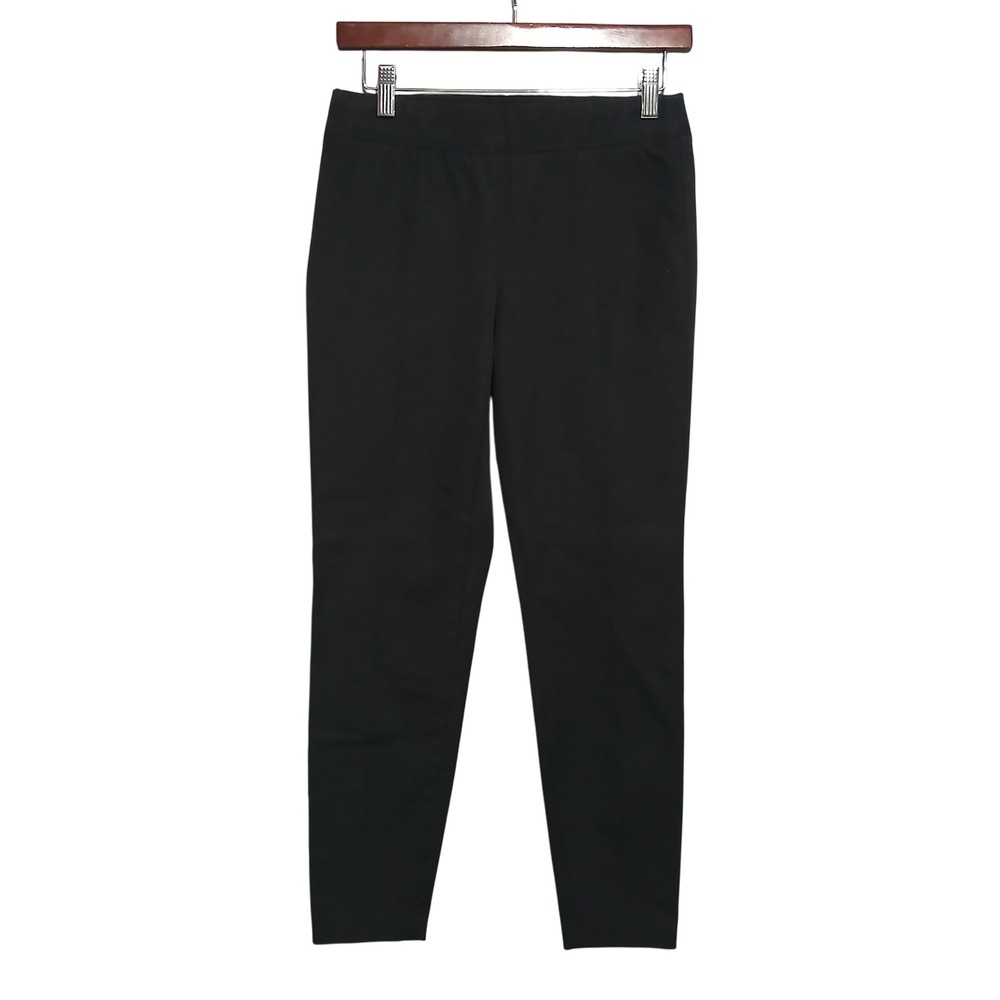 Talbots Petite 2P Black Skinny Ankle Pull On Career‎ Casual Comfort Pants